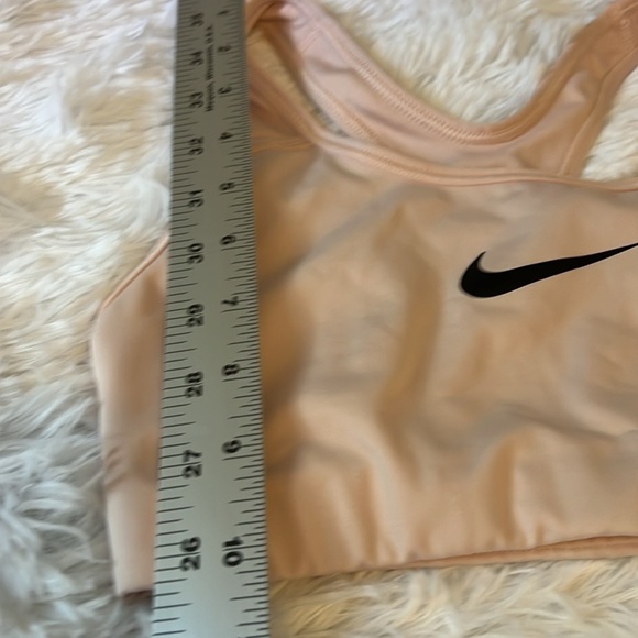 Nike Dri Fit Sports Bra Pink w Black Swoosh Size XS - Picture 5 of 5